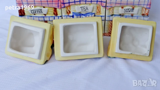 Комплект порцеланови буркани с много сладки капаци, снимка 5 - Други - 50627712