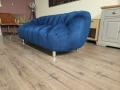 Син диван тройка от плат кадифе, снимка 8