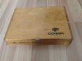 Голяма дървена кутия за пури Cohiba. Ръчно изработена