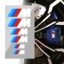 BMW M Sport Стикери за Спирачни Апарати (6 бр.) – Бял Цвят термоустойчиви, снимка 3