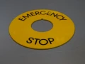 табела за аварийно спиране Emergency Stop Ring Label Ф90/Ф30, снимка 1