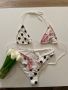 Нов бански костюм точки цветя фрорален десен сет от две части  комплект сет, снимка 1 - Бански костюми - 46008511