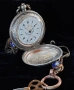 Старинен  Османски сребърен джобен часовник J.Dent. London, снимка 6