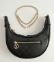 Кожена чанта LOUIS VUITTON Black Monogram Loop Bag golden, снимка 1