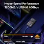 Нов 500GB Външен SSD до 3800MB/s, USB 4.0 Type-C, за PS5/PC/Mac, снимка 2