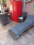 Алуминиев Ратанов шезлонг , снимка 2