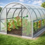 Градинска четирисегментна бяла оранжерия - модерен и ярък дизайн - 6 х 3 х 2м, снимка 4