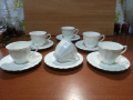 Български костен порцелан Бононя чаши за кафе , снимка 1 - Антикварни и старинни предмети - 45039963