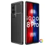 vivo iQOO 8 Pro Удароустойчив Carbon Fiber Калъф и Протектор, снимка 3