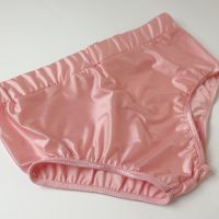 S/M розови супер лъскави дамски сатенени бикини/полубоксер, снимка 8 - Бельо - 45307274