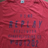 Replay Beachwear - страхотна мъжка тениска КАТО НОВА ХЛ, снимка 2 - Тениски - 45513701