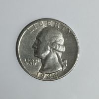 1/4 долар САЩ 25 цента Америка , Четвърт долар Сребърна монета Втората световна , снимка 2 - Нумизматика и бонистика - 45390511