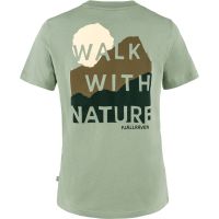 Дамска тениска Fjall Raven - Nature, в цвят Sage Green, снимка 2 - Екипировка - 45338154