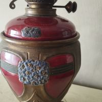 Газова (газена) лампа арт нуво, снимка 4 - Антикварни и старинни предмети - 45709762
