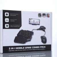 🎮📱 Геймърска мишка и клавиатура за телефон, смартфон, таблет - комплект VIDGES адаптер за PUBG COD, снимка 6 - Клавиатури и мишки - 45466723