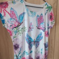 Нова Дамска блуза, къс ръкав, снимка 3 - Тениски - 45314992