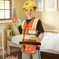 Детски костюм на строителен работник с каска, снимка 5 - Детски комплекти - 44953984