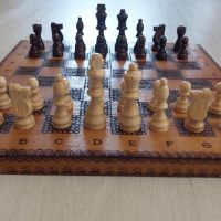 шах фигури дървени нови 34см , снимка 2 - Шах и табла - 45826568
