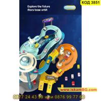 Игра за деца писта с колички на няколко нива - Космическа база - КОД 3851, снимка 11 - Коли, камиони, мотори, писти - 45420040