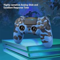 Безжичен контролер за PS4,РС, Camo Blue, Страхотен заместител на P-4 Controller Pad, снимка 2 - Аксесоари - 45422724