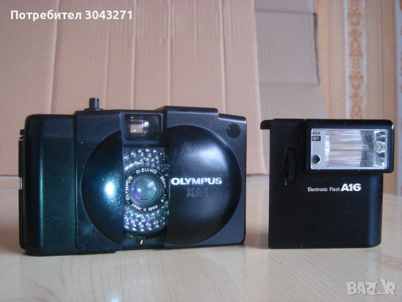 OLYMPUS XA 1 и светкавица, снимка 1