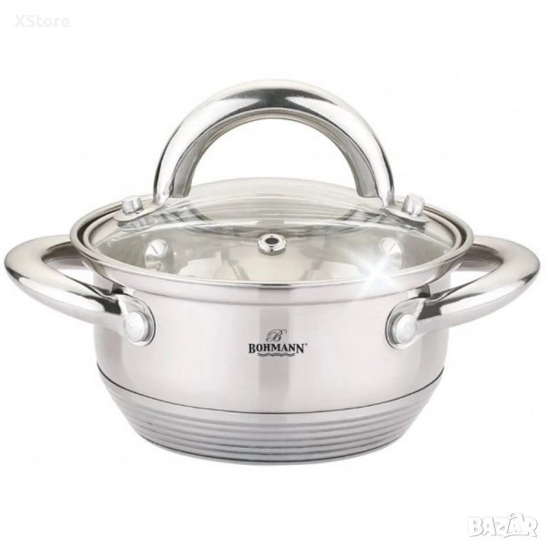 Тенджера Bohmann, 0.7 л./ 1 л., неръждаема стомана, снимка 1