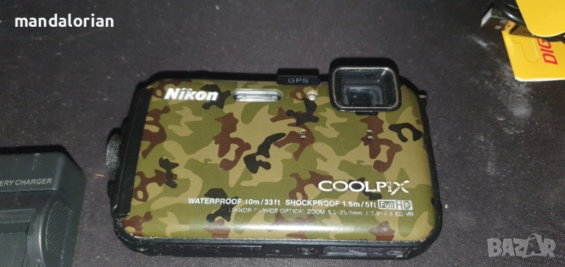 фотоапарат Nikon COOLPIX AW100 Digital Camera Camo Waterproof , снимка 1