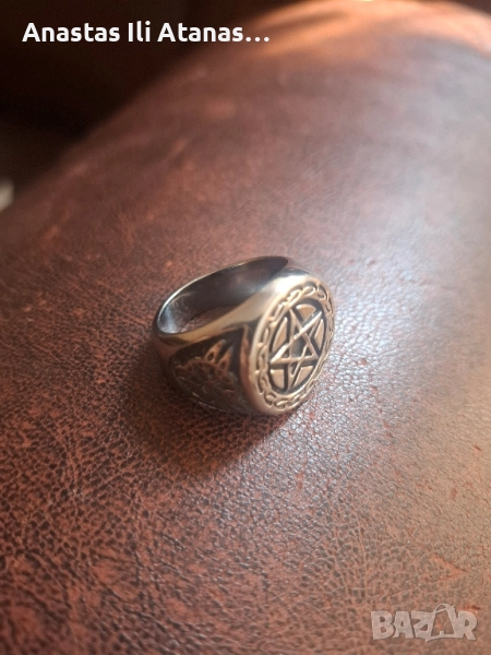 Стоманен мъжки пръстен - Метъл, Рок, снимка 1