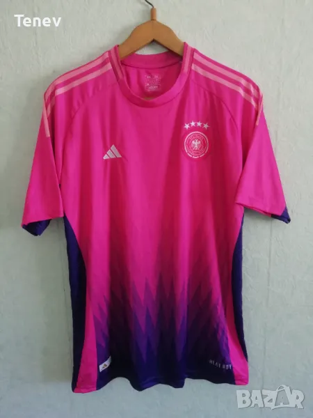 Германия 2024/2025 нова гостуваща тениска фланелка футболна размер XXL 2XL Germany розова, снимка 1
