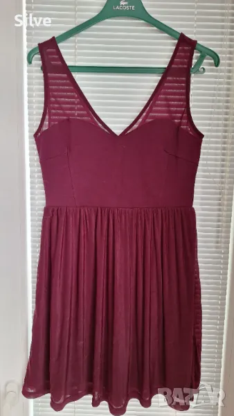 Рокли Divided by H&M- бордо и черна, снимка 1