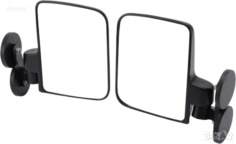 WOOSTAR 2 броя Магнитни странични огледала за трактори, косачки, булдозери, мотокари, голф колички, снимка 1