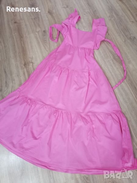 Лятна рокля с гол гръб Розова , снимка 1