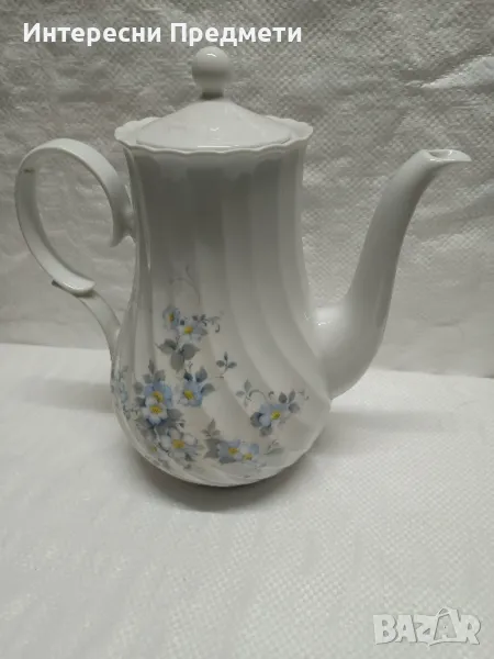 Стар Баварски порцеланов чайник ГФР, снимка 1