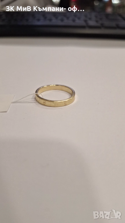 Златен Пръстен 1,14гр 05388-25/1, снимка 1
