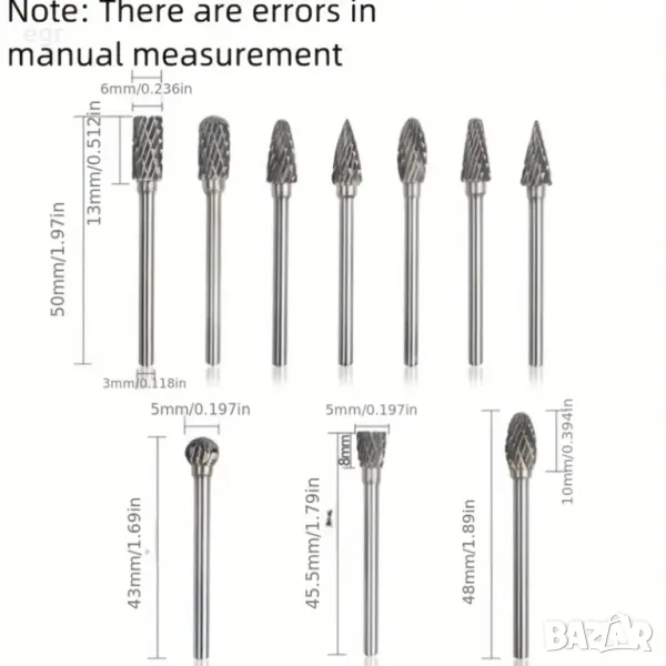 Накрайници бургии дремел свредла, снимка 1