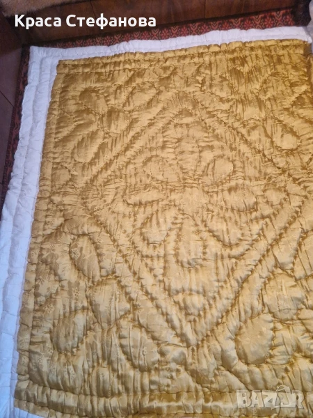 Чисто нов юрган с копринено лице и пълнеж 100% вълна, снимка 1