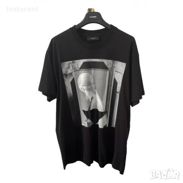 €305 Автентична мъжка тениска Givenchy Tee Statue Oversized M Medium Black , снимка 1