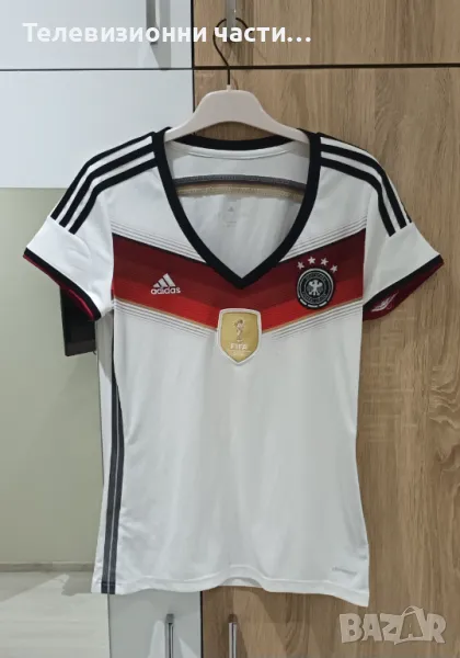Дамска/женска оригинална футболна тениска фланелка Germany Германия Fifa World Champions 2014 - M, снимка 1