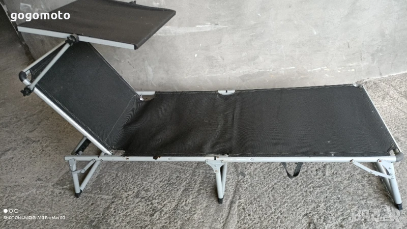 шезлонг със сенник, сгъваемо легло, туристическо легло, Сгъваемо походно легло / Преносимо, снимка 1