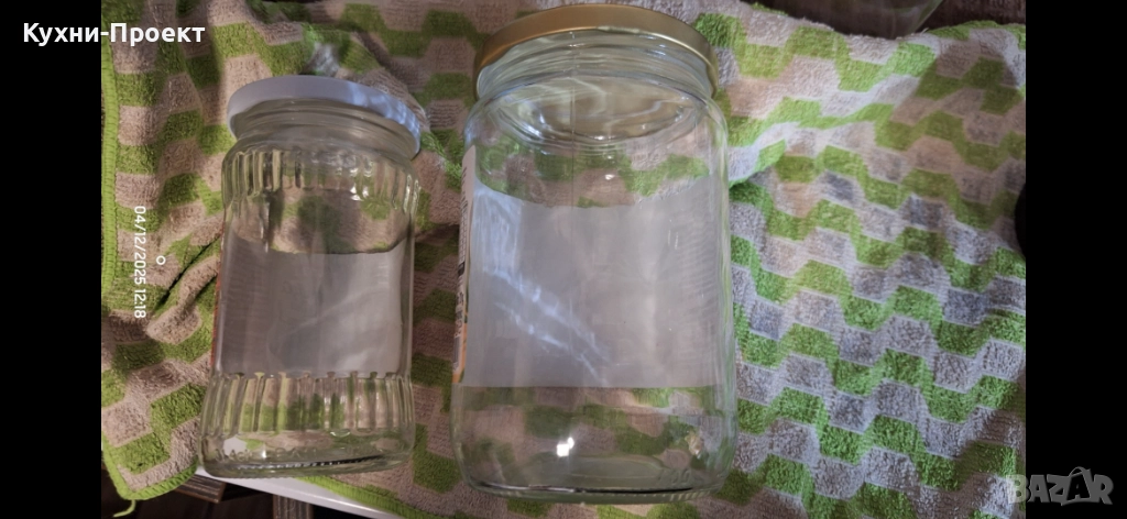 стъклени буркани буркан с капачки, снимка 1