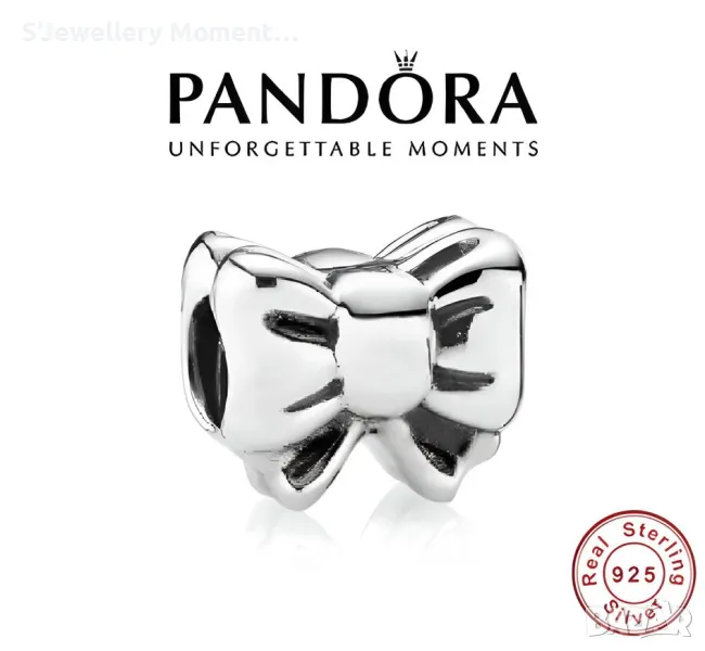 Сребърен елемент PANDORA 925 Bow Perfect Gift, снимка 1