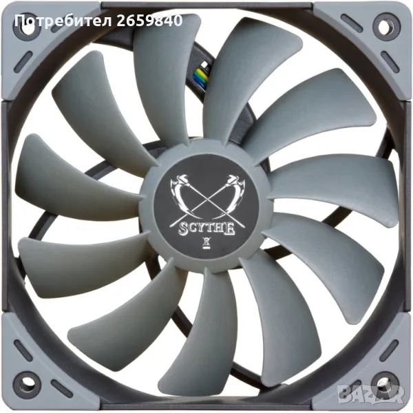 Вентилатор Scythe Kaze Flex, 120 мм PWM 300-800 RPM, SU1225FD12L-RDP , снимка 1