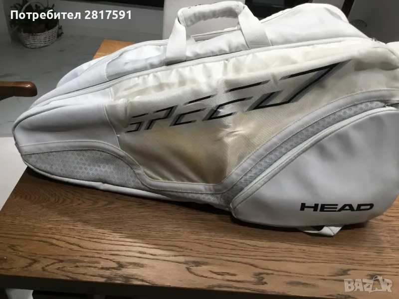 Тенис сак Head Speed, специална серия за Джокович 6R бял, снимка 1