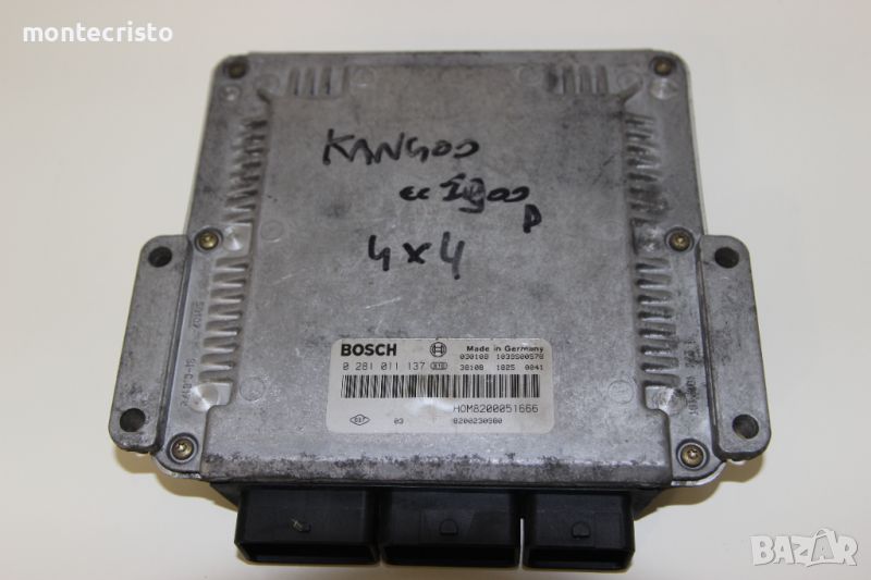 Моторен компютър ECU Renault Kangoo (2003-2008г.) 0 281 011 137 / 0281011137 / 8200230980, снимка 1