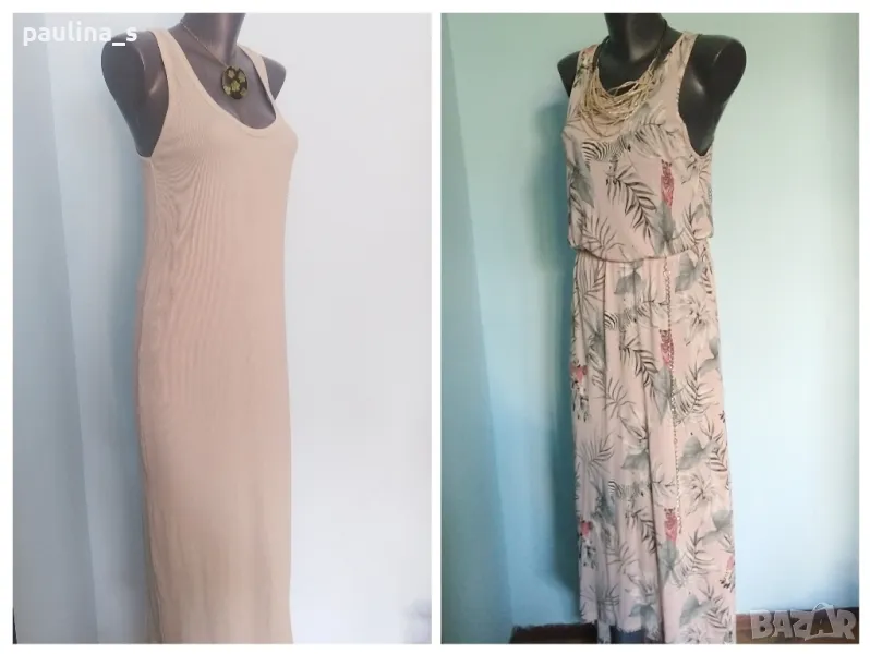 Два броя / Дълга рокля без ръкави с колие "Zara" и "H&M" , снимка 1