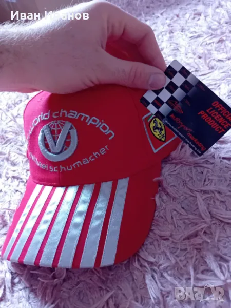 Оригинална шапка на Михаел Шумахер с автограф, снимка 1