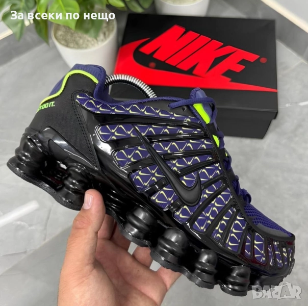Nike Shox TL Black and Blue Унисекс👟Мъжки Маратонки С Кутия👟Дамски Спортни Обувки Код S61, снимка 1