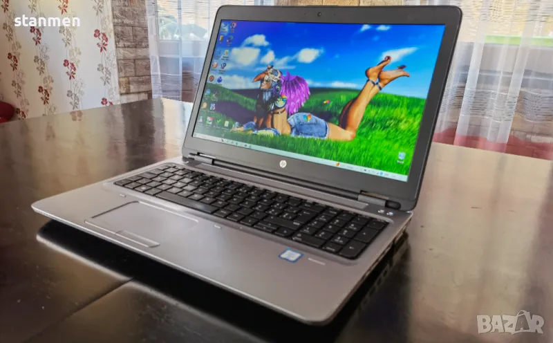 Продава лаптоп HP ProBook 650 G2/мат15.6сКам/4х2.4Ghz/8gbDDR4/SSD256gb/НОВАбат/Профилактиран/DVDrw  , снимка 1