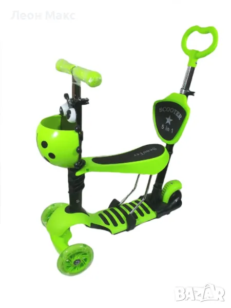 Детска тротинетка 5в1 Калинка с родителски контрол , снимка 1