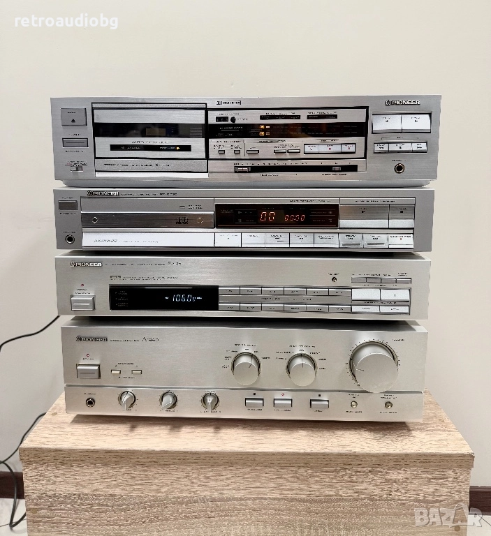 🔊Ретро аудио система сет PIONEER - сива серия - усилвател, дек, cd и тунер 🔊, снимка 1